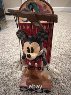 Disney Traditions Jim Shore Marionnette Mickey défectueux avec support Boîte 40 G3D