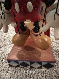 Disney Traditions Jim Shore Marionnette Mickey défectueux avec support Boîte 40 G3D