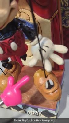 Disney Traditions Jim Shore Marionnette Mickey défectueux avec support Boîte 40 G3D
