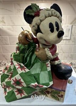 Disney Traditions Jim Shore Mickey Mouse Ensemble de joie des fêtes #4011040 LNIB