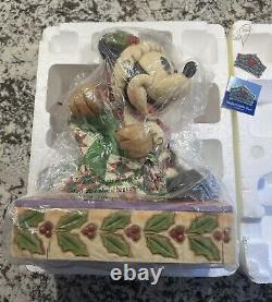 Disney Traditions Jim Shore Mickey Mouse Ensemble de joie des fêtes #4011040 LNIB