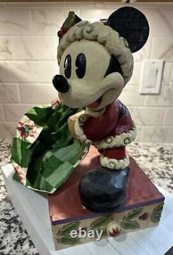 Disney Traditions Jim Shore Mickey Mouse Ensemble de joie des fêtes #4011040 LNIB