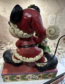 Disney Traditions Jim Shore Mickey Mouse Ensemble de joie des fêtes #4011040 LNIB