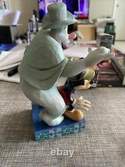 Disney Traditions Jim Shore Mickey Mouse Lonesome Ghost Spooked Glow In The Dark