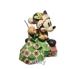 Disney Traditions Jim Shore Mickey Mouse Lot de joie des fêtes Figurine 13 po Étiquette