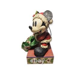 Disney Traditions Jim Shore Mickey Mouse Lot de joie des fêtes Figurine 13 po Étiquette