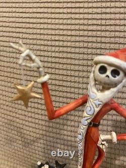 Disney Traditions Jim Shore Père Noël Jack Arrive en Ville SUPER RARE