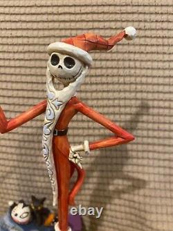 Disney Traditions Jim Shore Père Noël Jack Arrive en Ville SUPER RARE