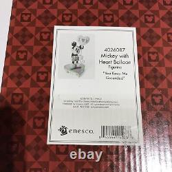 Disney Traditions Mickey Avec Figurine De Ballon De Cœur #4026087 Jim Shore Enesco