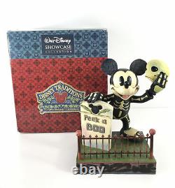 Disney Traditions Peek-a-boo Mickey Jim Shore Halloween Glow In The Dark 4011043