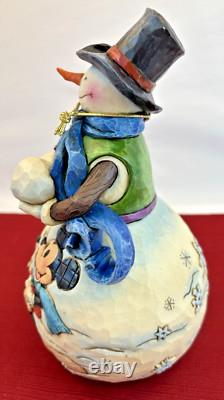 Disney Traditions Showcase Laissez Neiger Mickey Minnie Pluto Bonhomme de Neige Jim Shore