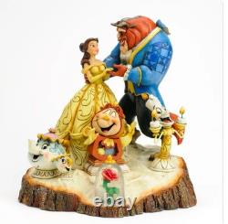 Disney Traditions par Jim Shore Figurine La Belle et la Bête Sculptée avec le Cœur