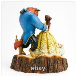 Disney Traditions par Jim Shore Figurine La Belle et la Bête Sculptée avec le Cœur