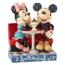 Disney Traditions par Jim Shore Mickey et Minnie Mouse Soda Shop Figurine- Re