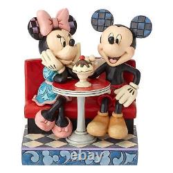 Disney Traditions par Jim Shore Mickey et Minnie Mouse Soda Shop Figurine- Re