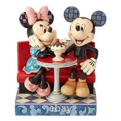 Disney Traditions par Jim Shore Mickey et Minnie Mouse Soda Shop Figurine- Re