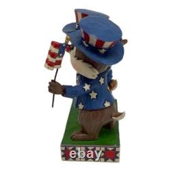 ENESCO Chip et Dale Statue Plaque Figurine Patriotique Jim Shore Disney Traditions