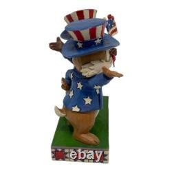 ENESCO Chip et Dale Statue Plaque Figurine Patriotique Jim Shore Disney Traditions