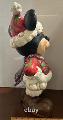 ENESCO JIM SHORE Tradition de Noël MICKEY MOUSE Disney GRAND PÈRE NOËL. (R)