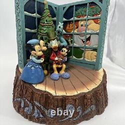 Enesco Disney Traditions Collection de vitrine Que Dieu nous bénisse tous à Noël