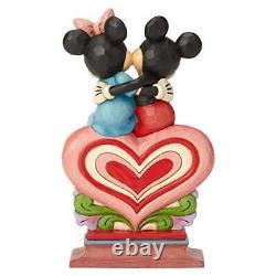 Enesco Disney Traditions De Jim Shore Mickey Et Minnie Mouse Assis Sur Hear
