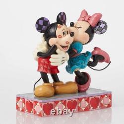 Enesco Disney Traditions Jim Shore Figurine Mickey et Minnie (Baisers)