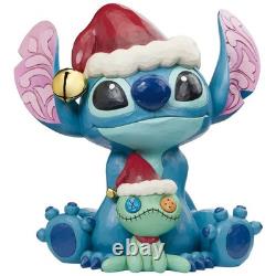 Enesco Disney Traditions Jim Shore Statue de vacances Stitch et Scrump 14,8 cm