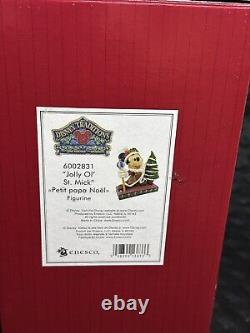 Enesco Disney Traditions Mickey Père Noël Jolly Ol' St. Mick SIGNÉ