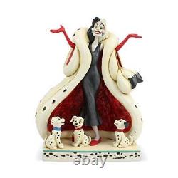 Enesco Disney Traditions par Jim Shore 101 Dalmatiens Cruella d'Enfer avec des Chiots