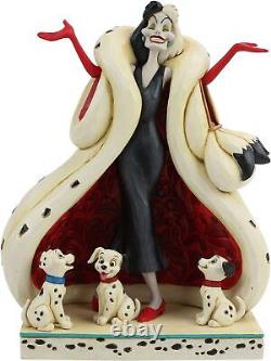 Enesco Disney Traditions par Jim Shore 101 Dalmatiens Cruella de Vil avec ses chiots