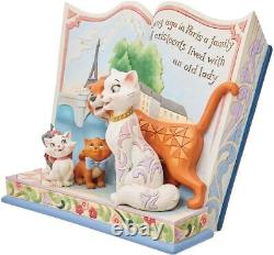 Enesco Disney Traditions par Jim Shore Aristocats Il y a Longtemps à Paris Figurine Livre d'Histoire