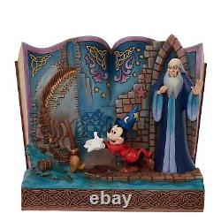 Enesco Disney Traditions par Jim Shore Fantasia Sorcier Mickey Livre d'Histoire Figuré
