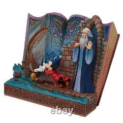 Enesco Disney Traditions par Jim Shore Fantasia Sorcier Mickey Livre d'Histoire Figuré
