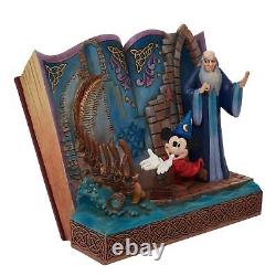 Enesco Disney Traditions par Jim Shore Fantasia Sorcier Mickey Livre d'Histoire Figuré