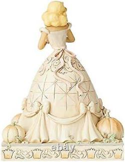 Enesco Disney Traditions par Jim Shore Figurine de Cendrillon en bois blanc White Woodland, 8 pouces