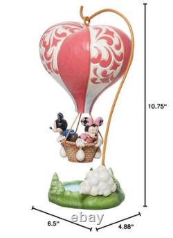 Enesco Disney Traditions par Jim Shore Mickey et Minnie Mouse en forme de cœur