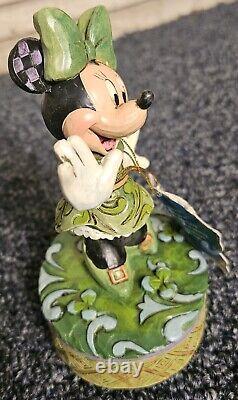 Enesco Disney Traditions par Jim Shore Souhaitant sur un Trèfle Minnie Mouse 4037517