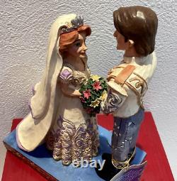 Enesco Jim Shore Disney Rapunzel & Flynn Mariage avec boîte INUTILISÉE Traditions Tangled