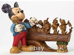 Enesco Jim Shore Disney Traditions 10ème Anniversaire Figurine Mickey et les Sept Nains