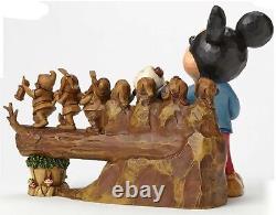 Enesco Jim Shore Disney Traditions 10ème Anniversaire Figurine Mickey et les Sept Nains