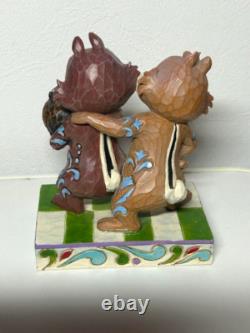Enesco Jim Shore Disney Traditions Chip & Dale Amis Fous Pas de Boîte Utilisé Ex+ JPN