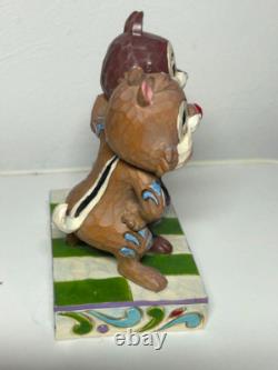 Enesco Jim Shore Disney Traditions Chip & Dale Amis Fous Pas de Boîte Utilisé Ex+ JPN