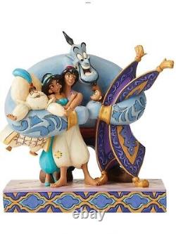 Enesco Jim Shore Disney Traditions Groupe Aladdin Hug Nib 6005967