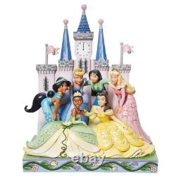Enesco Jim Shore Disney Traditions Groupe de Princesses Devant le Château 6013075 NIB