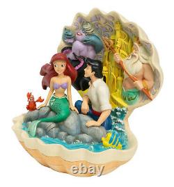 Enesco Jim Shore Disney Traditions Little Mermaid Shell Scène Nib 6005956