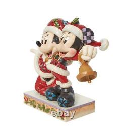 Enesco Jim Shore Disney Traditions Mickey & Minnie Figurine de Père Noël 6,69