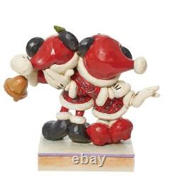Enesco Jim Shore Disney Traditions Mickey & Minnie Figurine de Père Noël 6,69