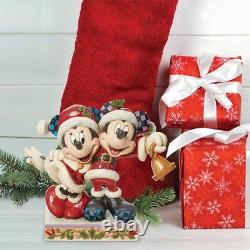 Enesco Jim Shore Disney Traditions Mickey & Minnie Figurine de Père Noël 6,69