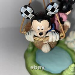 Enesco Jim Shore Disney Traditions Mickey et Minnie Ballon en forme de cœur 6011916 NIB