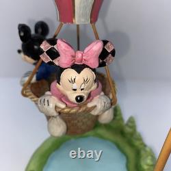 Enesco Jim Shore Disney Traditions Mickey et Minnie Ballon en forme de cœur 6011916 NIB